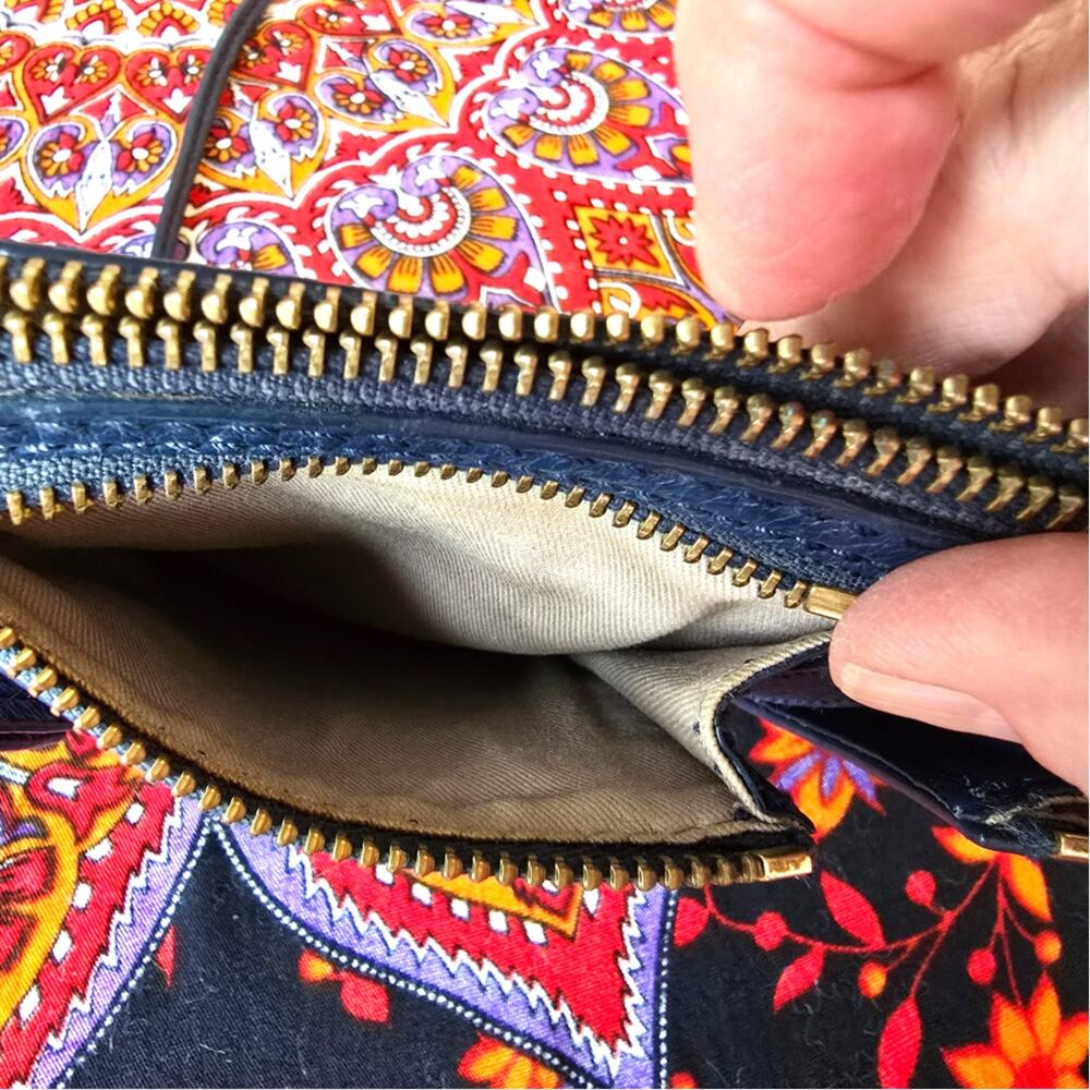 Fossil Blue Leather Cross-Body Bag - Picture 7 of 10